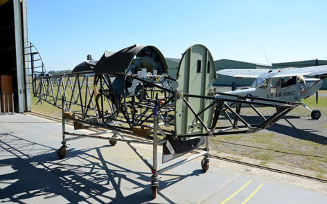 Raaf hawker demon completed fuselage structure on temporary stand    | warbirds online
