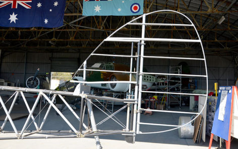 Raaf hawker demon fin & rudder frame    | warbirds online