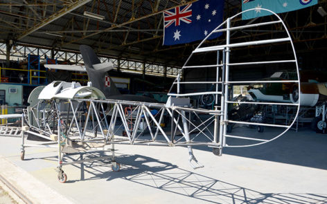 RAAF Hawker Demon fuselage frame