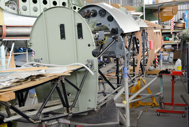 Great progress on the restoration of Hawker Demon fuselage
