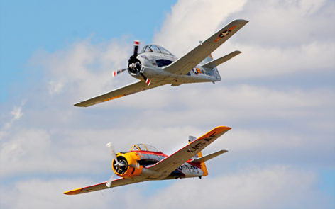 North American T28 Trojan display at Watts Bridge 2016