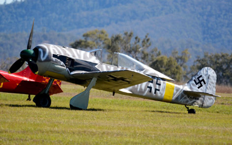 Scale homebuilt FW190 at the 2016 Brisbane Valley Airshow Watts Bridge