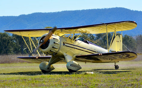 Waco VH-YOW at the 2016 Brisbane Valley Airshow Watts Bridge