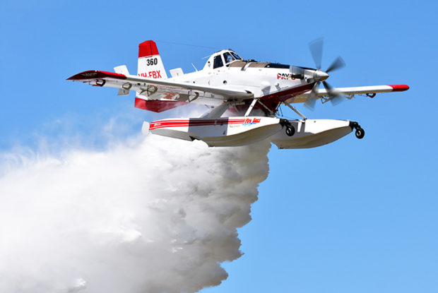 Pay's Air Tractor Fire Boss float fire bomber