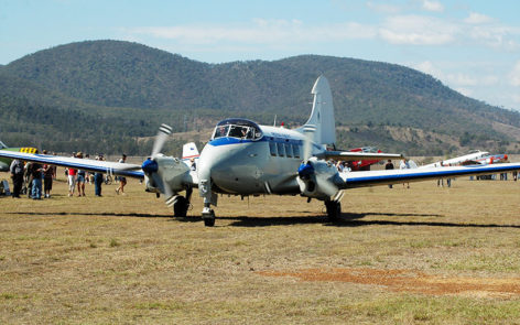 de Havilland DH.104 Dove VH-DHI at Watts Bridge Qld