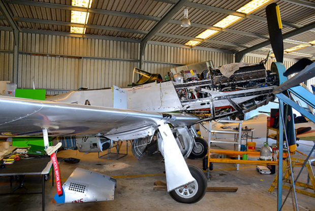 Cac mustang a68-110 being dis-assembled    | warbirds online