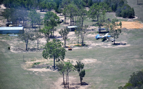 Scottish Aviation Twin Pioneer VH-AIS at Bradfield airstrip Qld