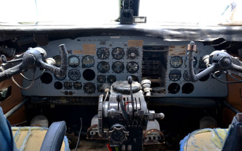 Scottish Aviation Twin Pioneer VH-AIS cockpit