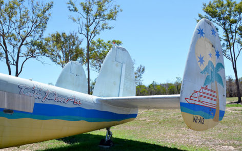 Scottish AviationTwin Pioneer VH-AIS tail artwork