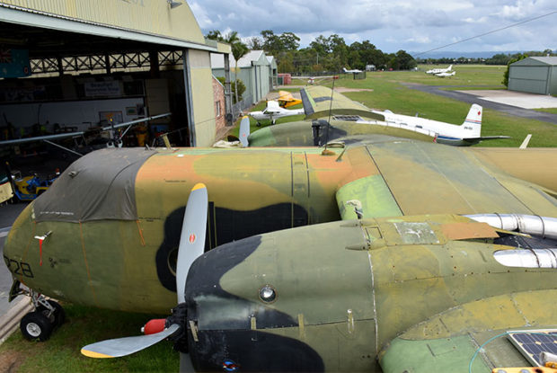 DHC4 Caribou A4-228 at Caboolture Qld