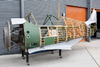 CAC CA-13 Boomerang A46-140 fuselage progressing toward airworthy rebuild