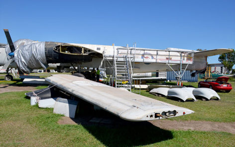 Lockheed SP-2H Neptune A89-277 partially assembled wings awaiting fitting