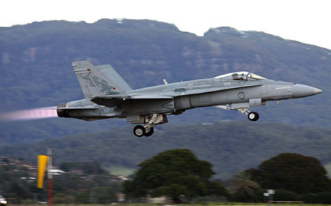 RAAF FA-18 Classic Hornets A21-3 takes off
