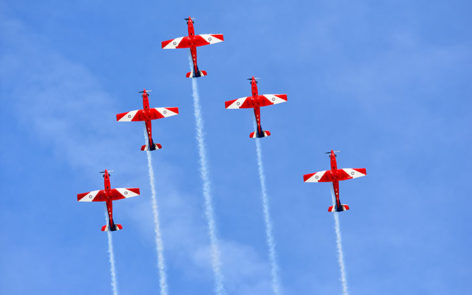 RAAF PC 9 Roulettes display team