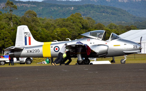 Bac 84 jet provost being prepared for her flight    | warbirds online
