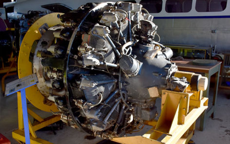 Pratt & Whitney Caribou engine at HARS Aviation Museum