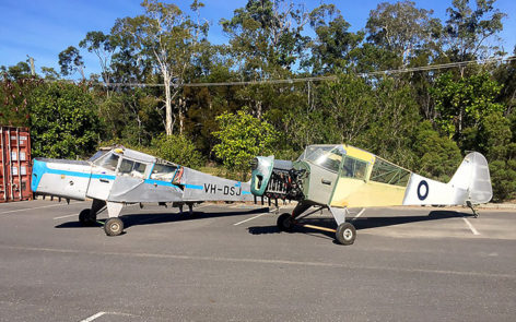 Auster mk 3s ex raaf a11-34 left and 48 at caboolture june 2017 awaiting restoration    | warbirds online