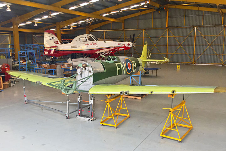 Supermarine Spitfire MH-603 restoration at Scone NSW June 2017
