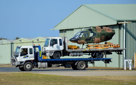 Kiowa A17-033 arrives at AAHC Qld