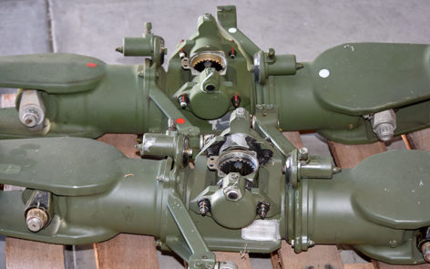 Kiowa rotor heads ready for refitting