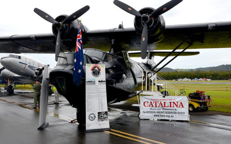 Catalina PBY-6A VH-PBZ marked as A24-36 at Wings Over Illawarra Airshow 2016