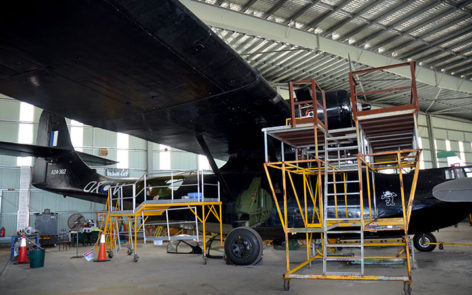 Catalina vh-pbz undergoing maintenance at hars 2016    | warbirds online
