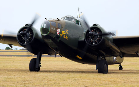 Lockheed hudson a16-112 on takeoff raaf point cook 2014    | warbirds online