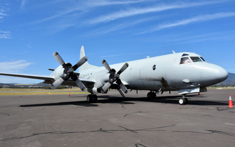 Lockheed Orion A9-659 flew in for handover of Orion A9-753 to HARS