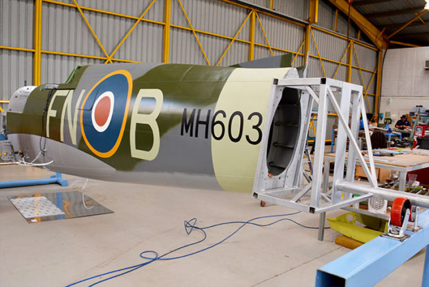 Spitfire mh603 fuselage final fitout    | warbirds online