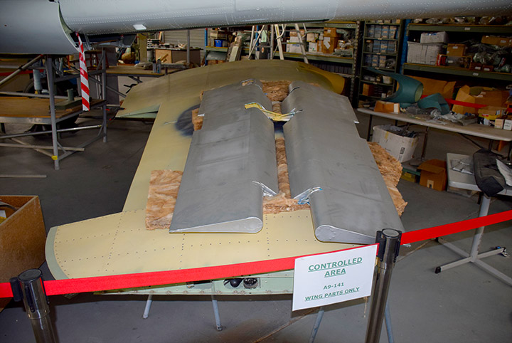 Beaufort A9-141 completed Ailerons awaiting fitting
