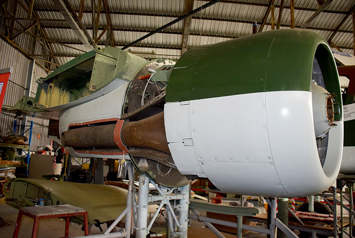 Beaufort A9-141 starboard side of centre section awaiting outer wing mounting