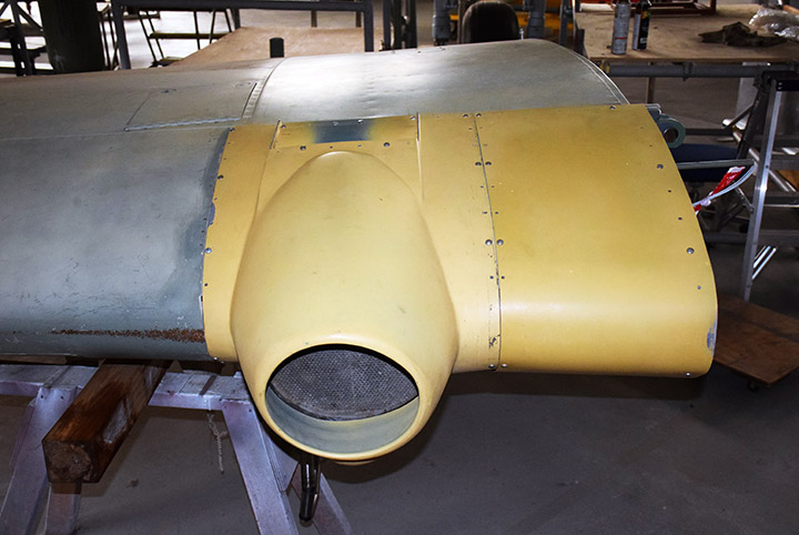 DAP Bristol Beaufort A9-141 oil cooler covers restored