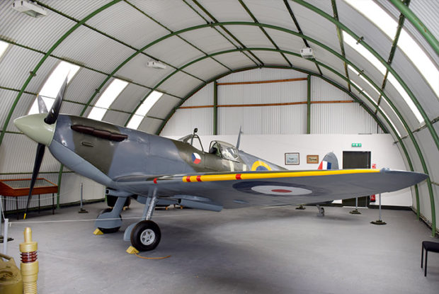 Spitfire P7540 at Dumfries & Galloway Aviation Museum Scotland