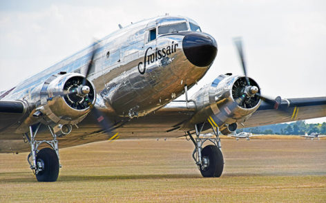 Swissair dc 3 n431hm at flying legends 2018    | warbirds online