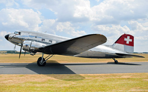 Swissair DC 3 N431HM on display