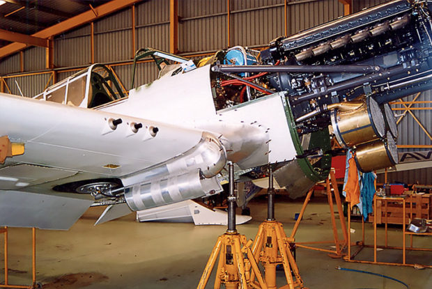 Mark Nugent parts feature on this recent P-40 restoration- image R Grienert