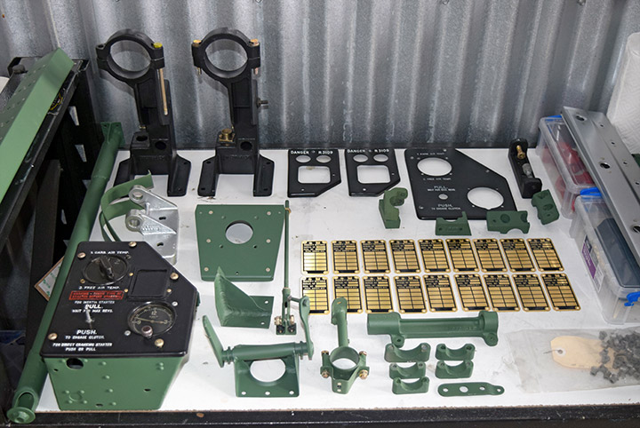 CAC Boomerang components following rebuild