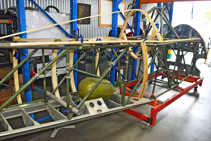 CAC Boomerang shell under construction