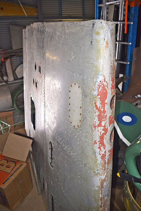 Rare original section of CAC Boomerang wing for use as a pattern
