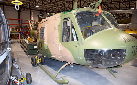 Bell UH-1H Iroquois Helicopter A2-773 at Memorial storage