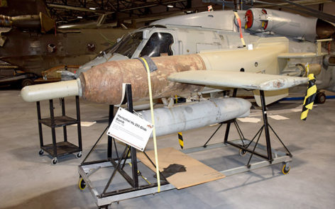 German henschel hs 293 glide bomb at memorial storage    | warbirds online