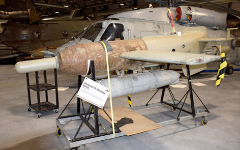 German Henschel Hs 293 Glide Bomb at Memorial storage