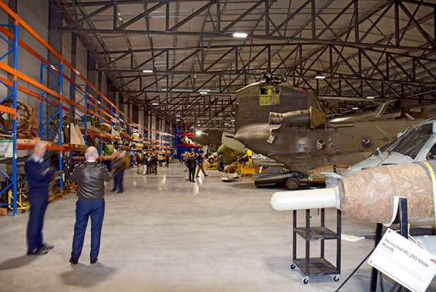 Interior space in new the new australian war memorial storage facility    | warbirds online