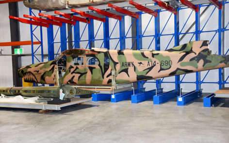 PC-6 B1H2 Pilatus Porter A14-690 at Memorial storage