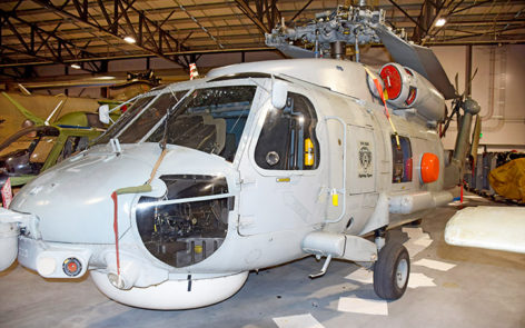 Sikorsky S-70B-2 Seahawk N24-003 at Memorial storage