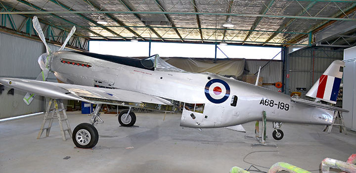 CAC Mustang A68-199 refinished in original color scheme