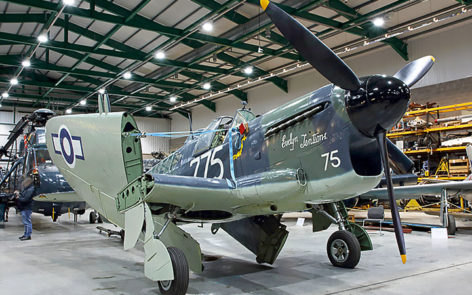 Fairey firefly tt1 z2033 during storage in 2006 at the faam cobram hall    | warbirds online