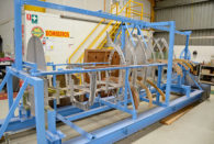 Supermarine Spitfire MK VcT BS164 A58-63 restoration in fuselage jig at VFR Scone Nov 2019