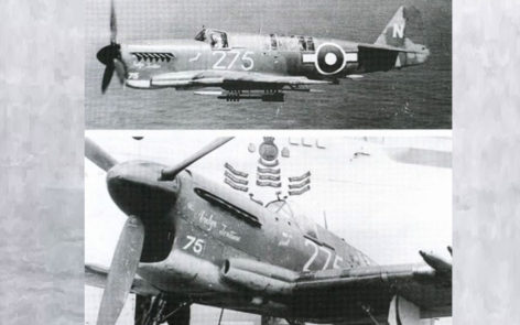 The real Firefly DK431 of No 1771 Squadron RN during service in 1945 on HMS Implacable off Japan
