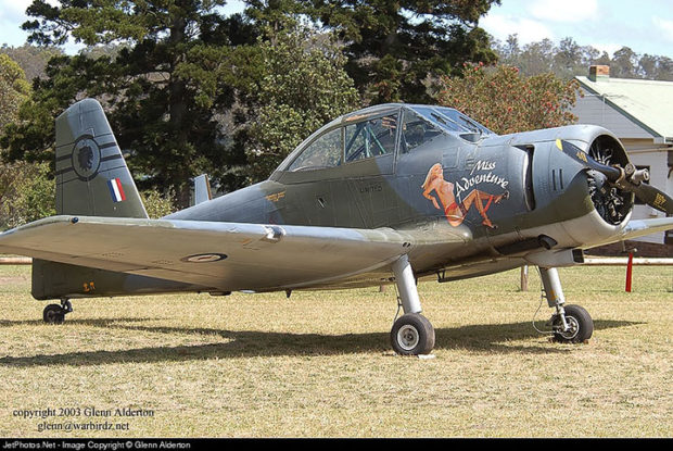 CAC CA-25 Winjeel A85-411 Miss Adventure at Luskintyre 1993-Photo G Alderton